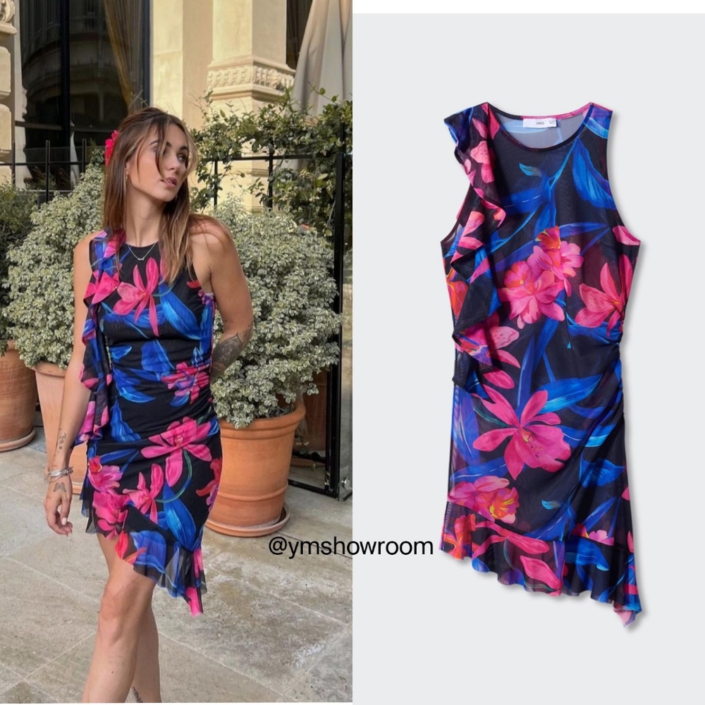 MANGO Mesh dress